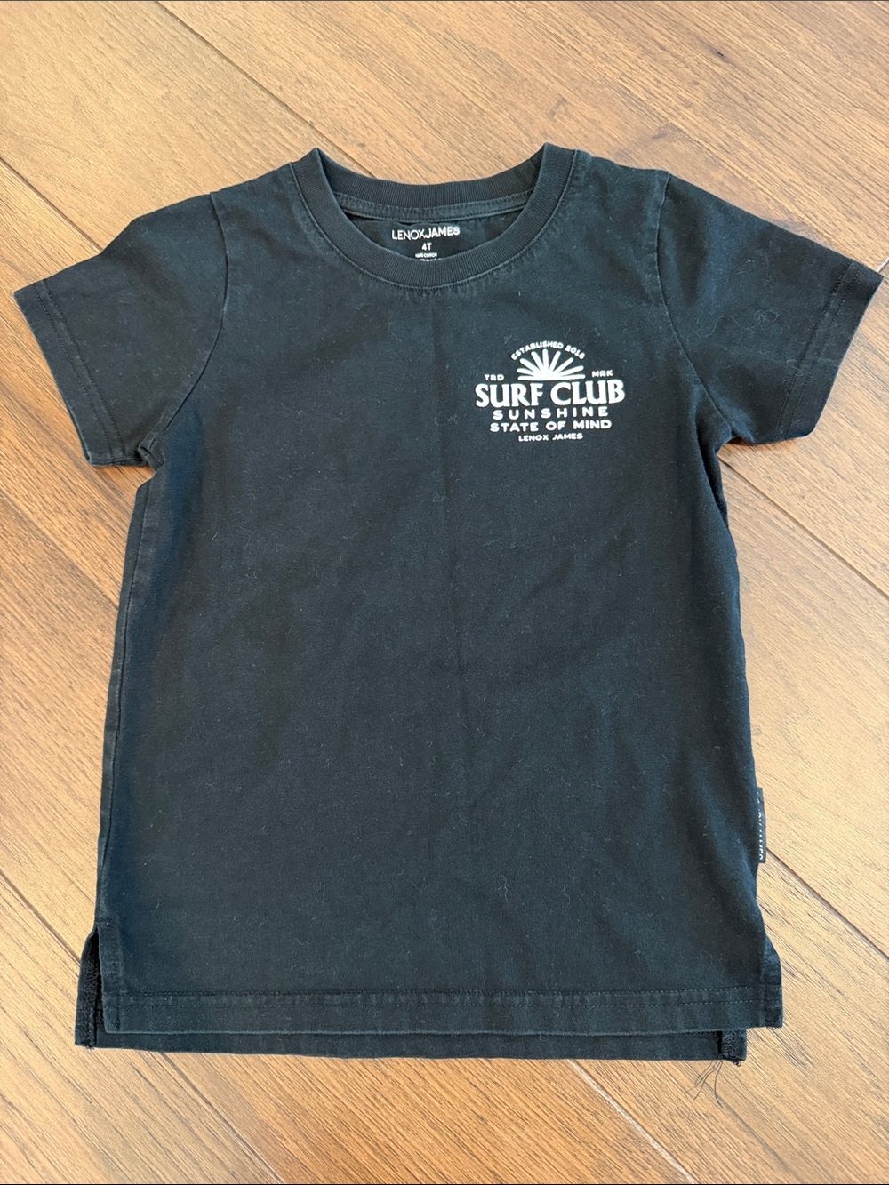 Lenox James Kids Black Graphic T-Shirt Size 4T - C39-174